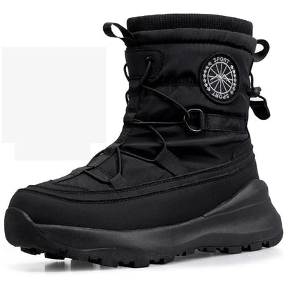 Men’s Waterproof Winter Snow Boots Warm Plush Anti-Slip Outdoor Boot