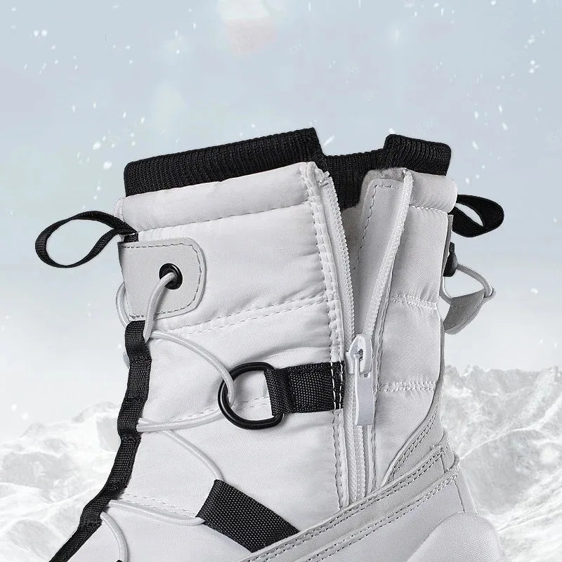 Men’s Waterproof Winter Snow Boots Warm Plush Anti-Slip Outdoor Boot