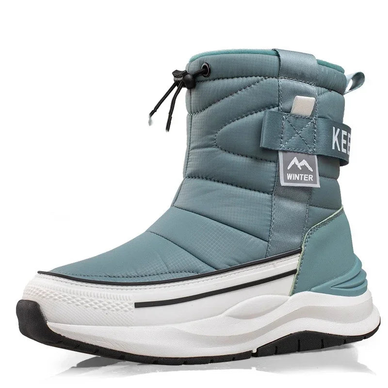 Unisex Snow Boots – Waterproof, Warm Plush-Lined Winter Walking Boots with Anti-Slip Thick Sole for Outdoor & Ski Use