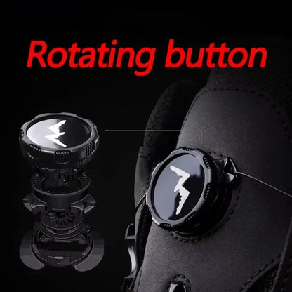 Men’s Waterproof Winter Snow Boots Warm Plush Anti-Slip Outdoor Ski Shoes