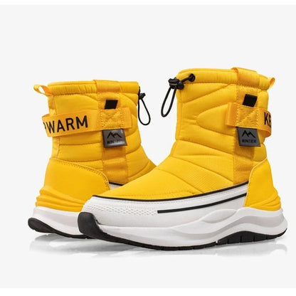 Unisex Snow Boots – Waterproof, Warm Plush-Lined Winter Walking Boots with Anti-Slip Thick Sole for Outdoor & Ski Use