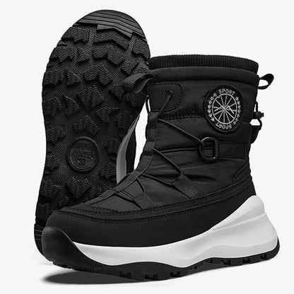 Men’s Waterproof Winter Snow Boots Warm Plush Anti-Slip Outdoor Boot