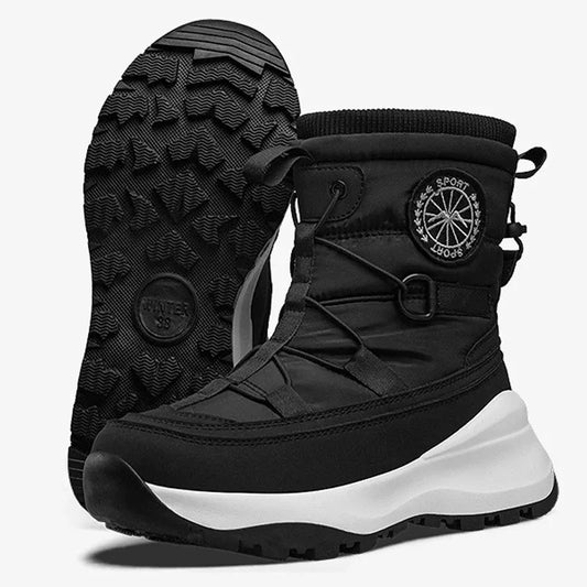 Men’s Waterproof Winter Snow Boots Warm Plush Anti-Slip Outdoor Boot