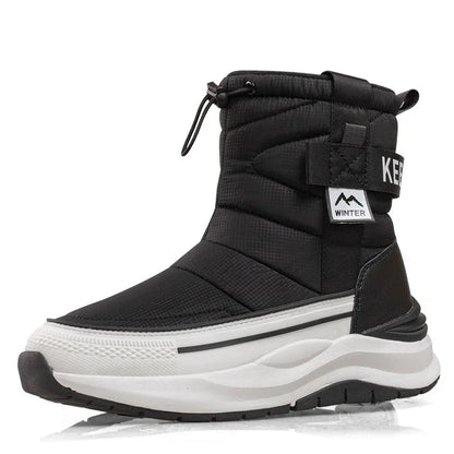 Unisex Snow Boots – Waterproof, Warm Plush-Lined Winter Walking Boots with Anti-Slip Thick Sole for Outdoor & Ski Use