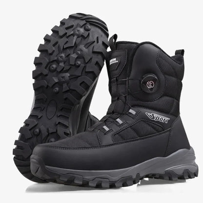 Men’s Winter Snow Boots – Warm Plush, Waterproof, Anti-Slip Outdoor Winter Shoes