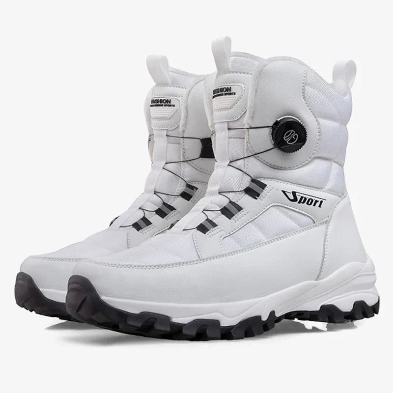 Men’s Winter Snow Boots – Warm Plush, Waterproof, Anti-Slip Outdoor Winter Shoes