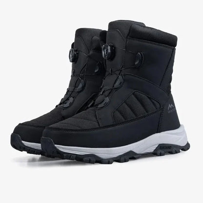 Men’s Waterproof Winter Snow Boots Warm Plush Anti-Slip Outdoor Ski Shoes