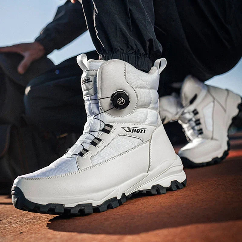 Men’s Winter Snow Boots – Warm Plush, Waterproof, Anti-Slip Outdoor Winter Shoes