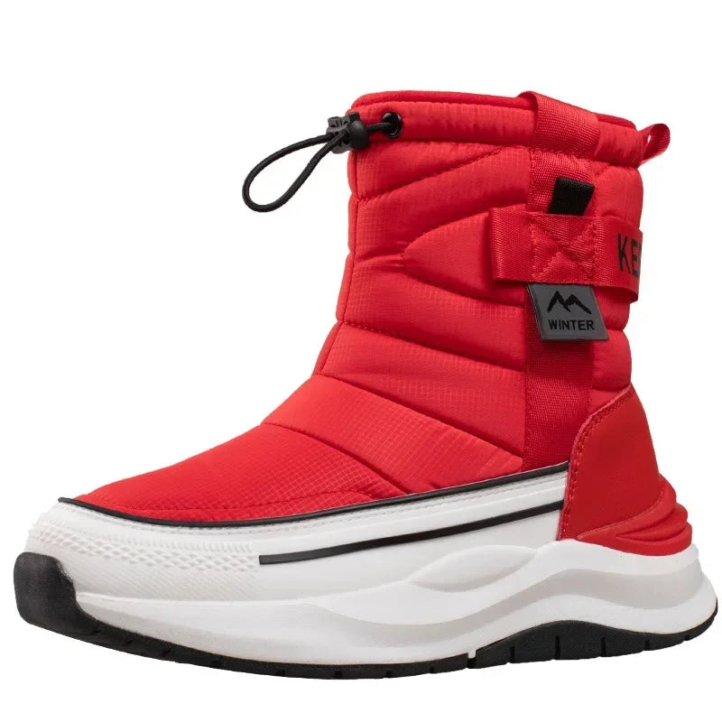 Unisex Snow Boots – Waterproof, Warm Plush-Lined Winter Walking Boots with Anti-Slip Thick Sole for Outdoor & Ski Use